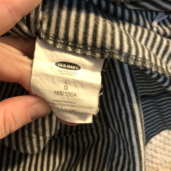 Old Navy Navy/White Striped Hoodie (L) - Picture 5 of 6